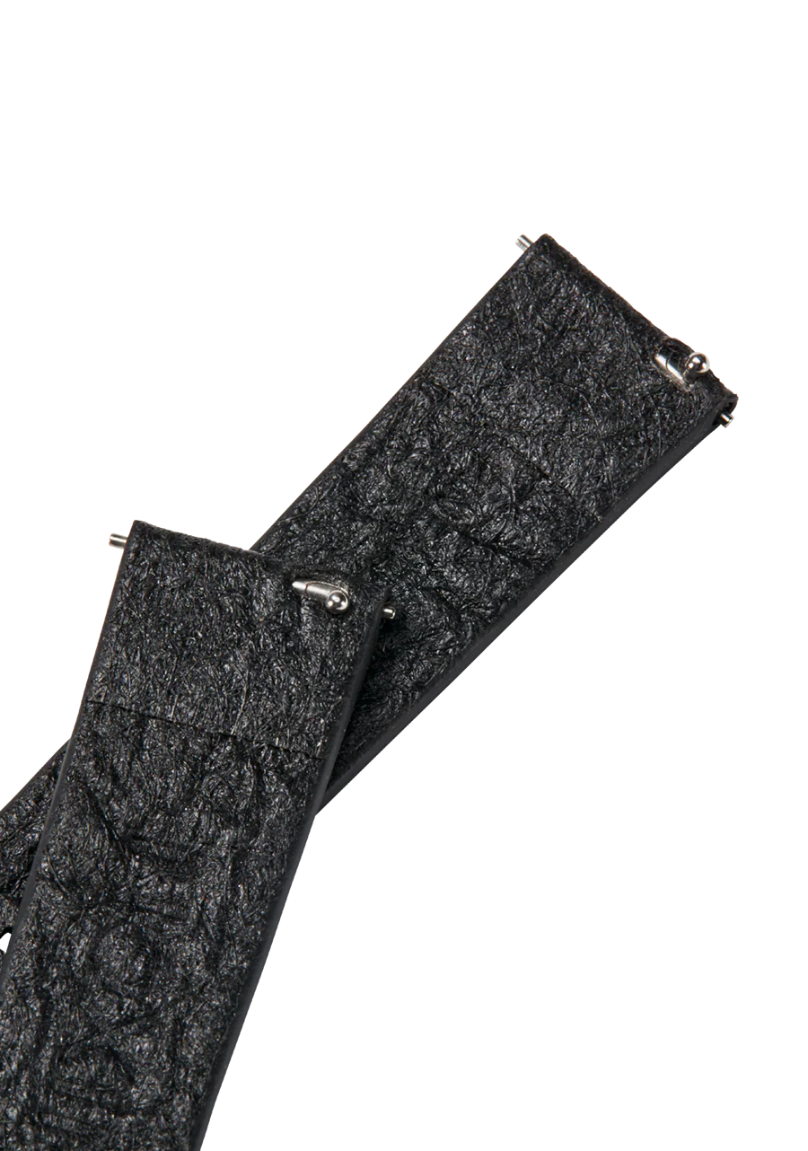 16mm Pineapple Leather Band - Black - Image 4