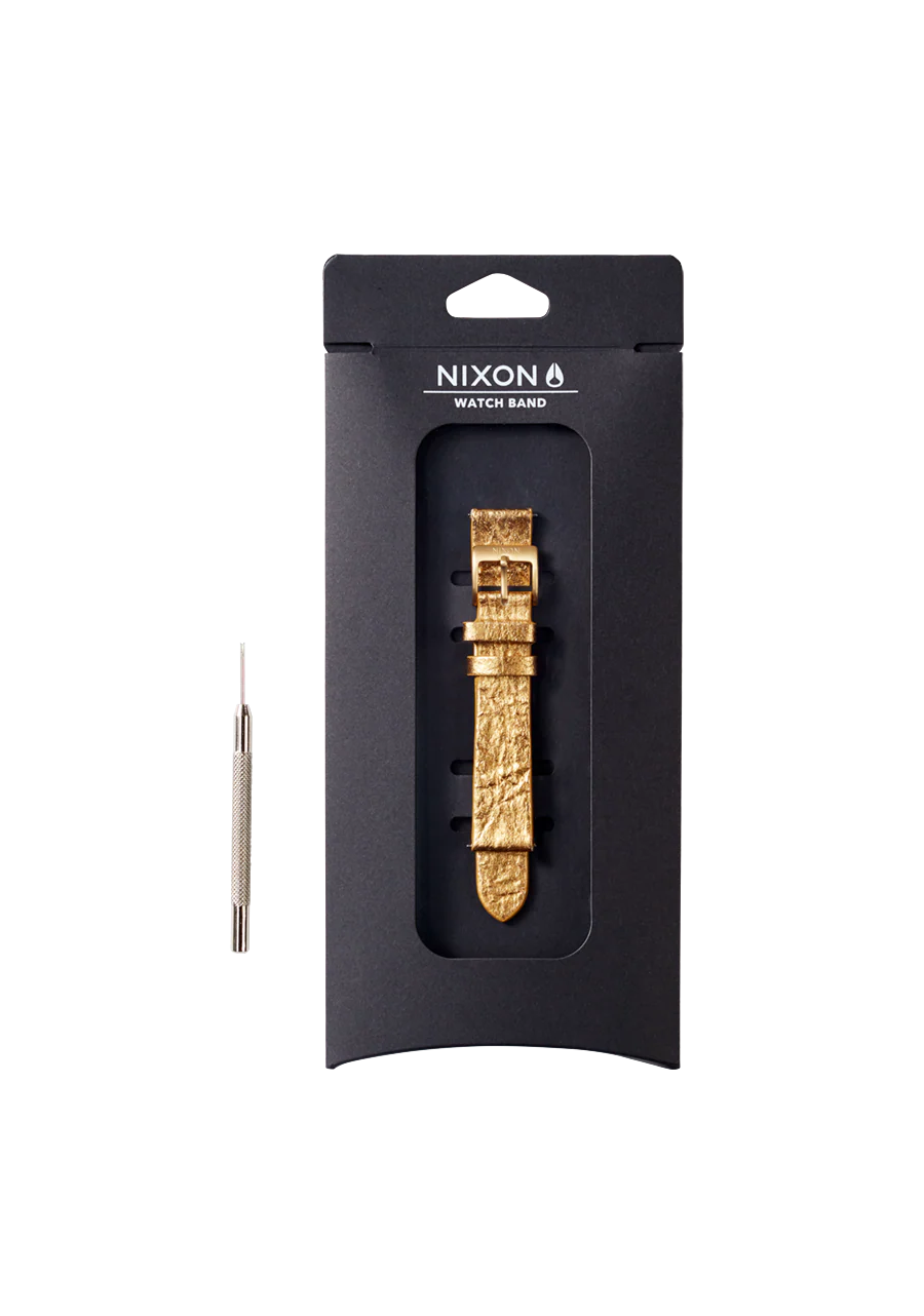 16mm Pineapple Leather Band - Gold Foil - Image 3