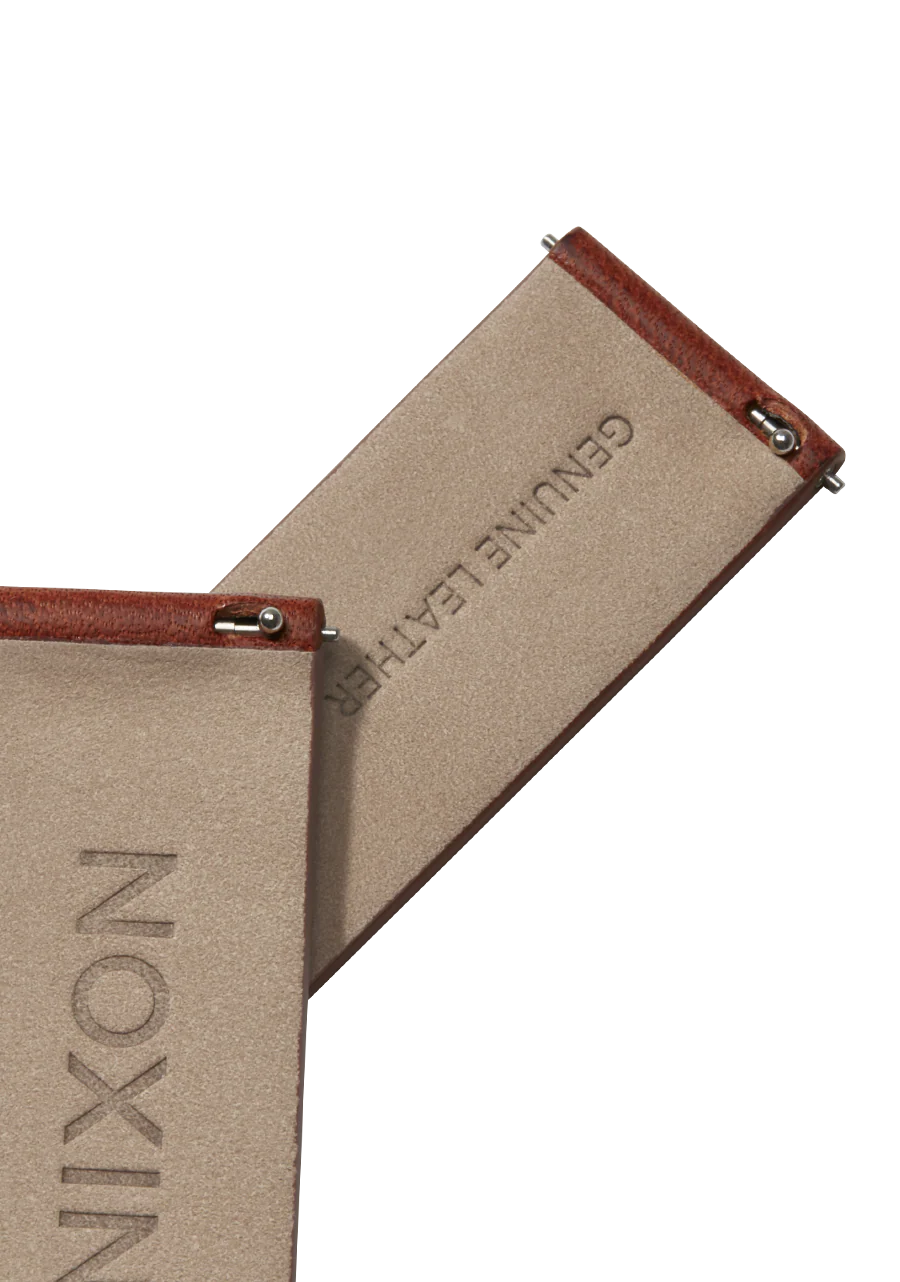 20mm Veg Tanned Leather Band - Cognac - Image 3