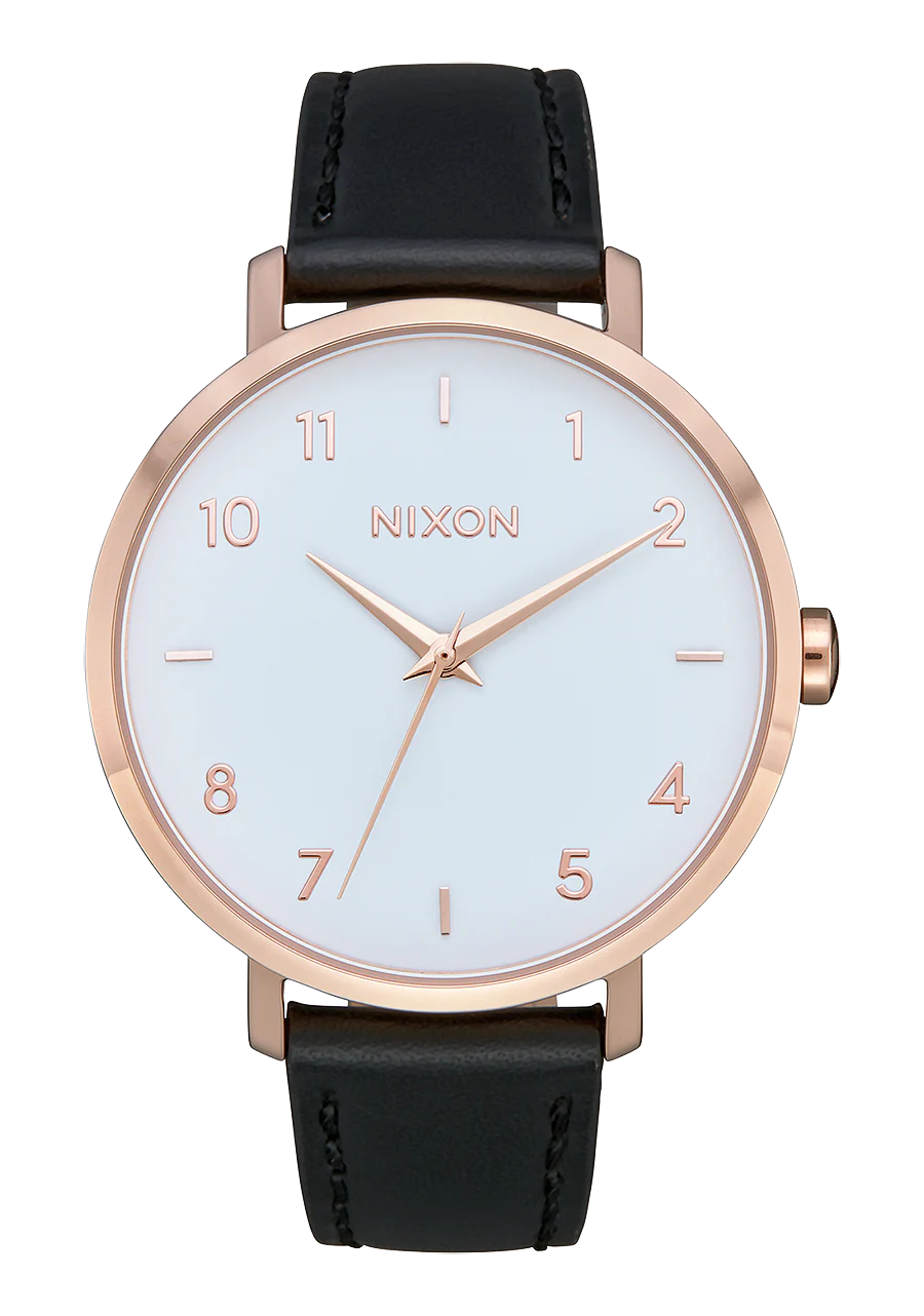 Arrow Leather - Rose Gold / White / Black