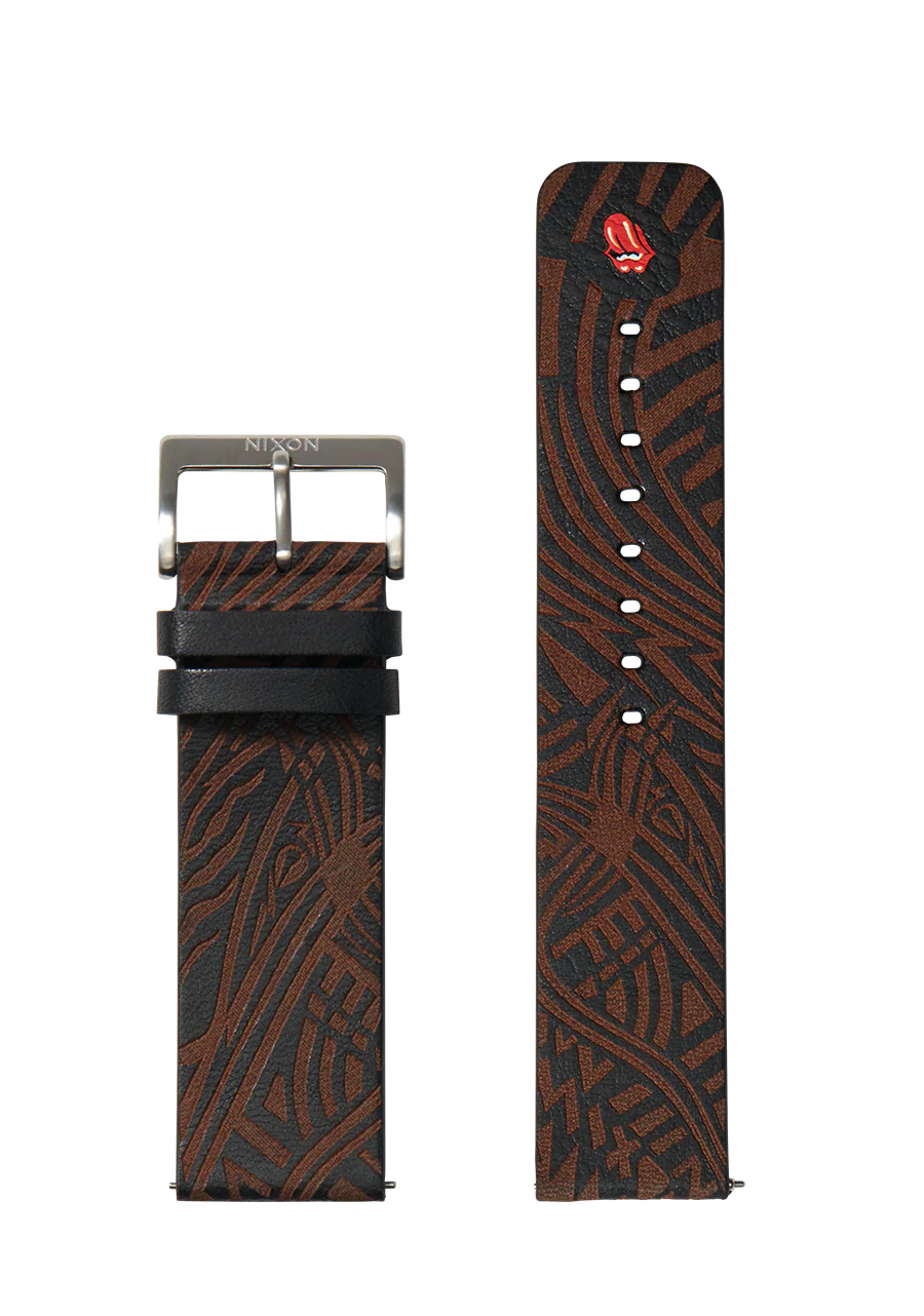 Rolling Stones 23mm Leather Band - Black