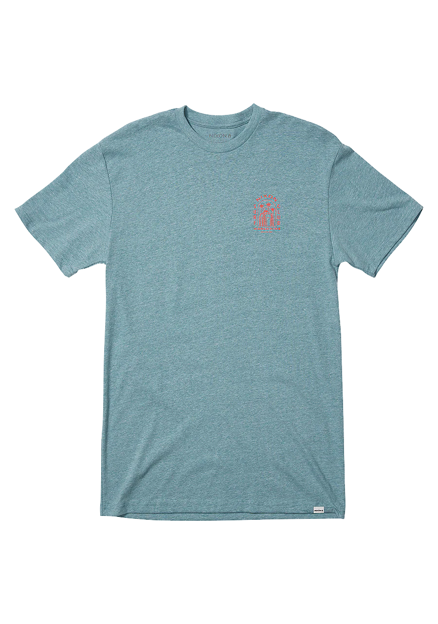 Temple T-Shirt - Heather Pacific